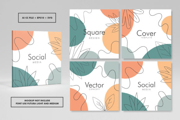 Abstract Trendy Square Cover Design 85: A Graphic Template for Creative Projects