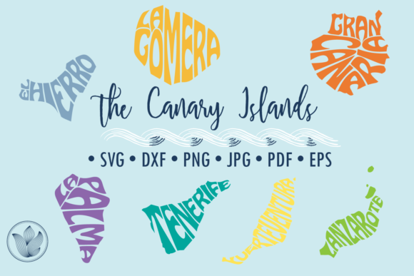 Canary Islands Svg Cut Files, Graphics & Crafts