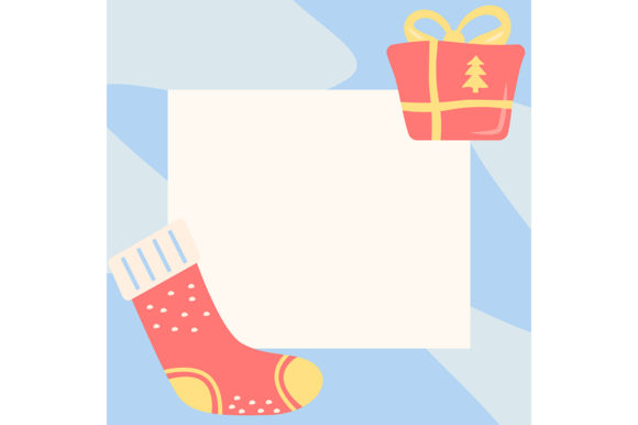 Christmas Greeting Simple Post Template: Graphics for Holiday Design
