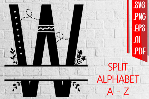 Split Spring Easter Monogram Svg Eps Ai